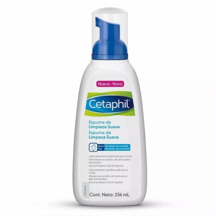 ESPUMA DE LIMPEZA FACIAL CETAPHIL SUAVE 236ML