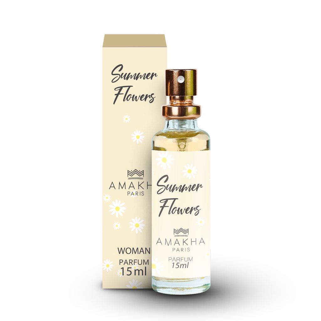 SUMMER FLOWERS - Perfume de Bolso Feminino 15ml - Amakha Paris em Oferta na Shopee