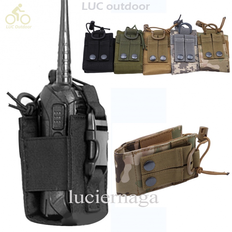 LUC Bolsa De Nylon Para Walkie Talkie Militar Tático Com Pingente De Náilon