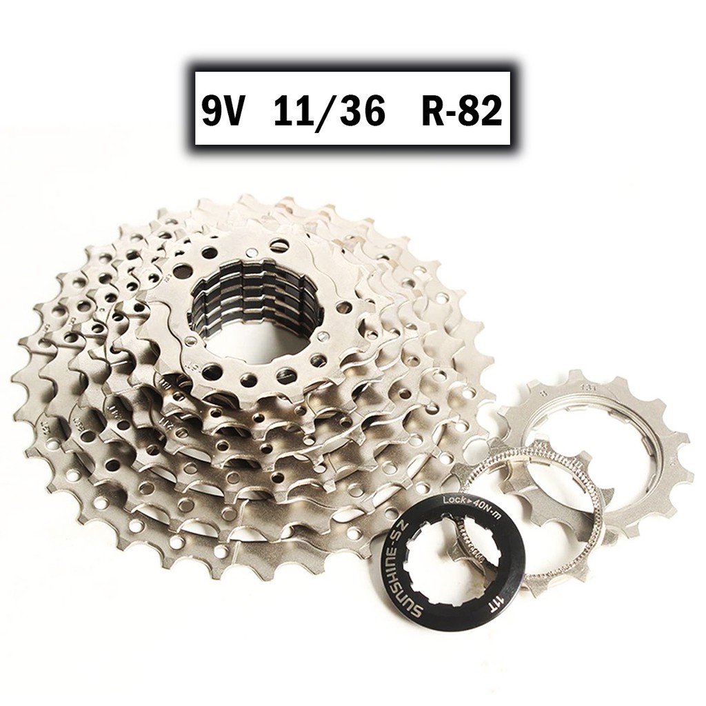 Cassete Catraca Bike Marcha 9v 11/36 Dentes Compatível SHIMANO/SRAM Coroa 11T Mtb Bicicleta Sunshine