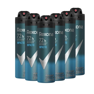 Kit 6 Desodorante Rexona Men Motionsense Antitranspirante Aerossol Impacto 150ml em Oferta na Shopee