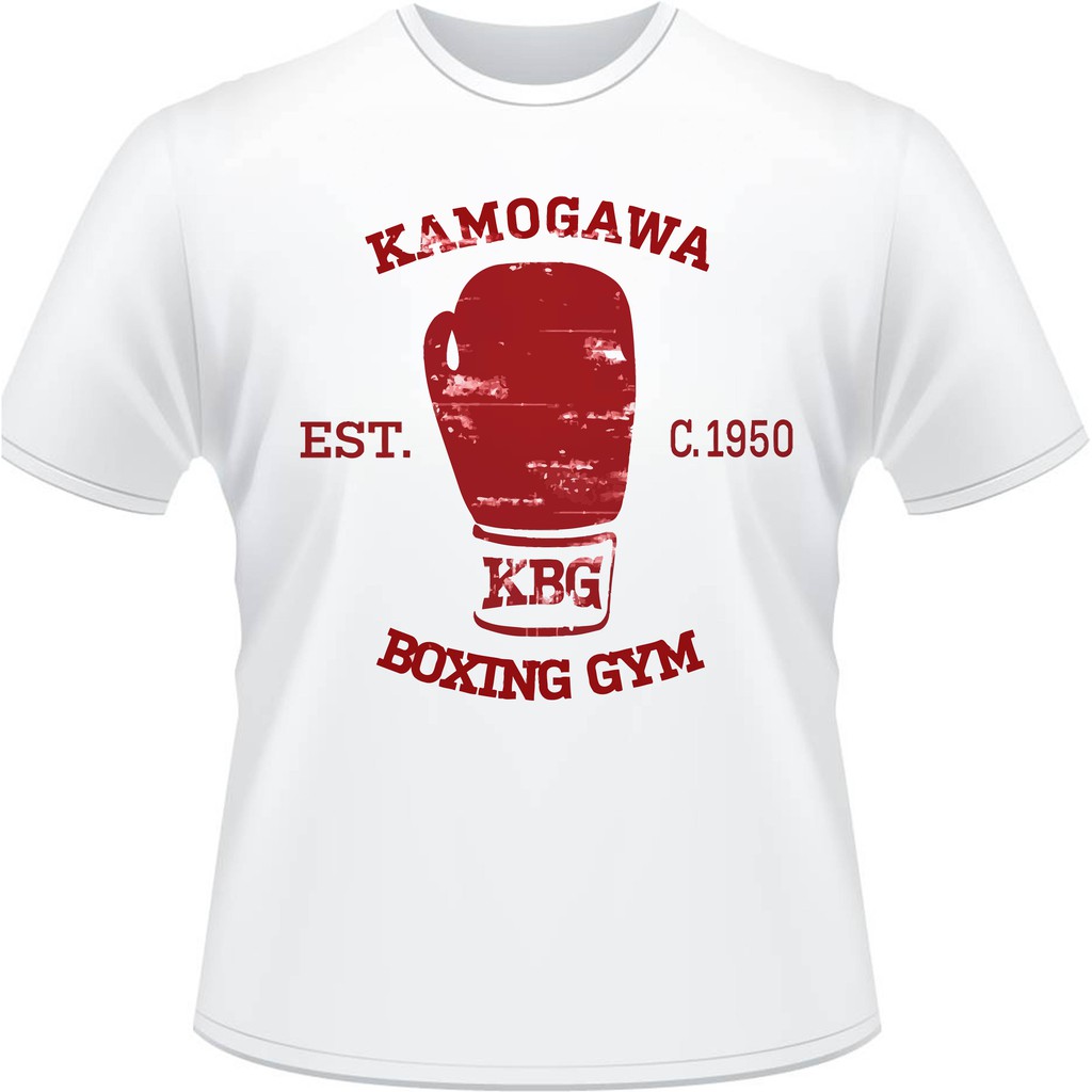 Camiseta Hajime no Ippo Kamogawa Anime Camisa Masculina