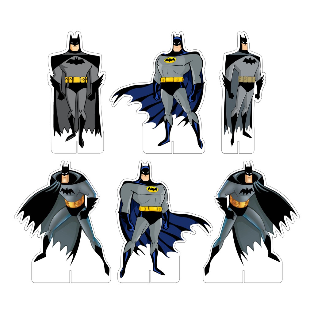 Display De Mesa Festa Infantil Batman (Preto/Cinza)