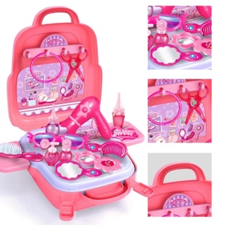 Kit Maleta de Beleza Infantil 21 Peças Rosa 3 em 1 Envio Imediato!