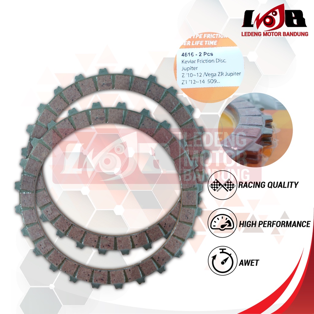 Daytona Placa De Embreagem Forro Júpiter Z1 Vega ZR 4616 Conjunto Corrida Kevlar Composto Disco Fricção Kit Ultradrive