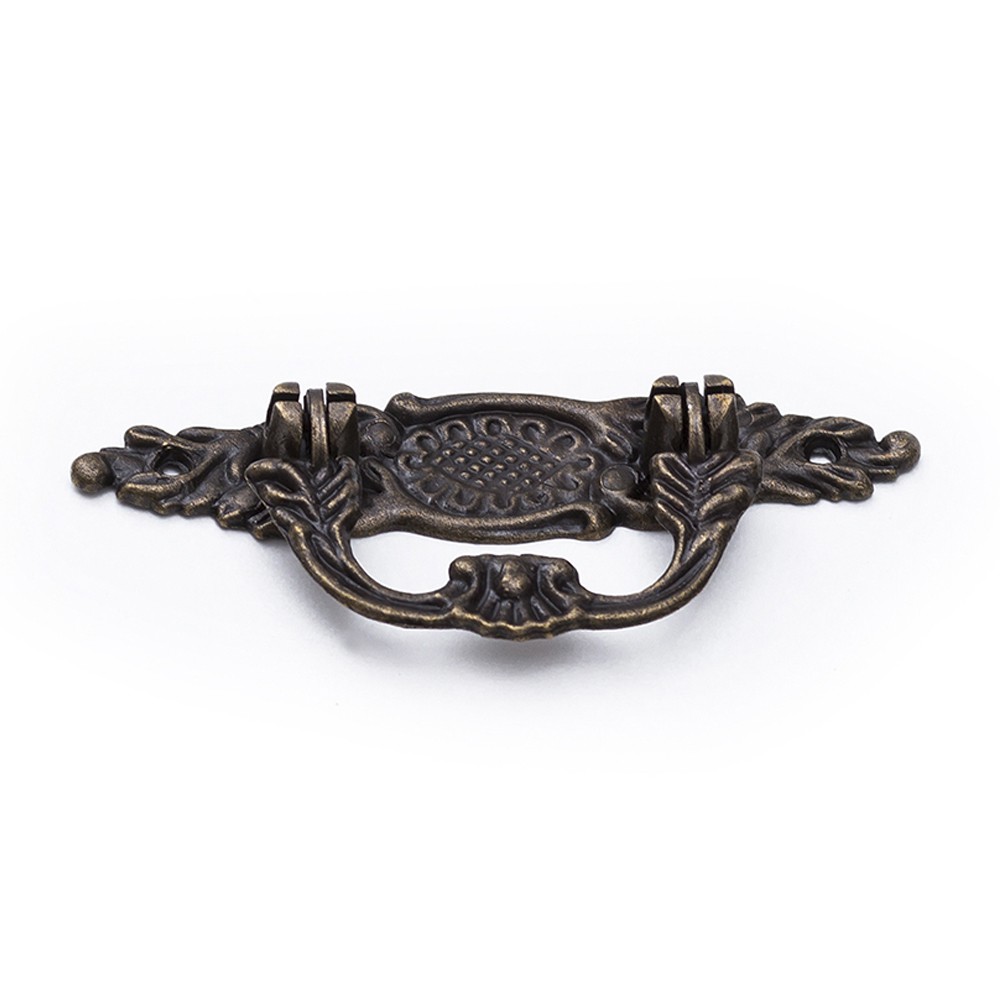 Puxador colonial alça Puxadores moveis antigo Puxador de gaveta cristaleira armário 1 peça