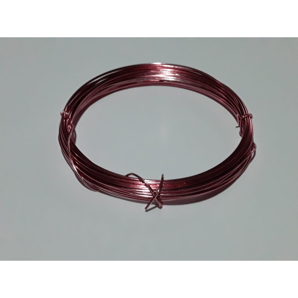 3 Arames Artesanato De Alumínio 0.7 Com 5 Metros- Cor -rosa