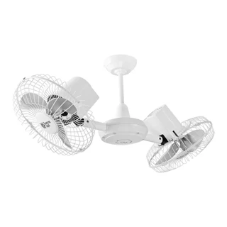 Ventilador De Teto Loren Sid Gemini Branco Com 3 Pás 127v