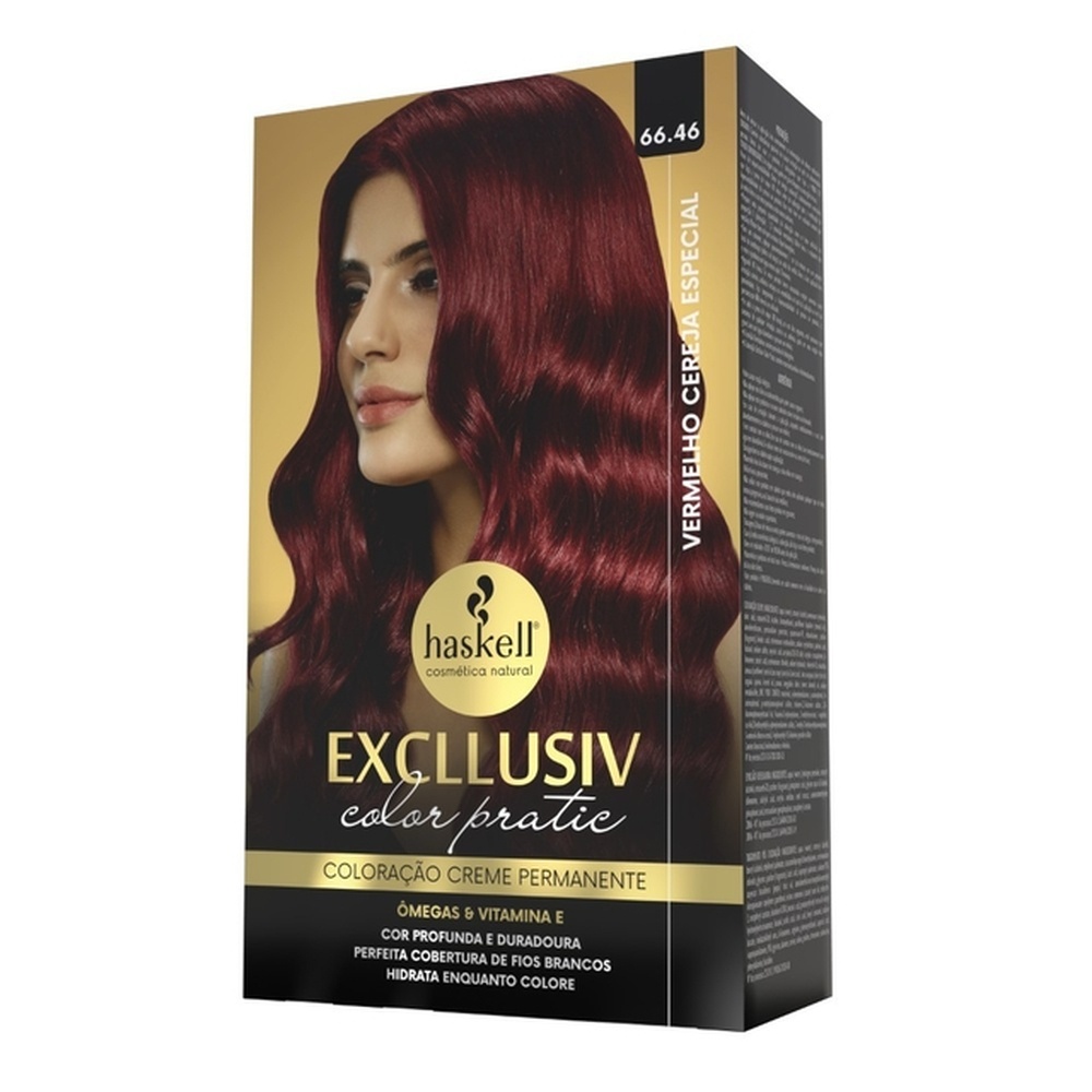 Kit Haskell Excllusiv Color Pratic - 66.46 Vermelho Cereja em Oferta na Shopee