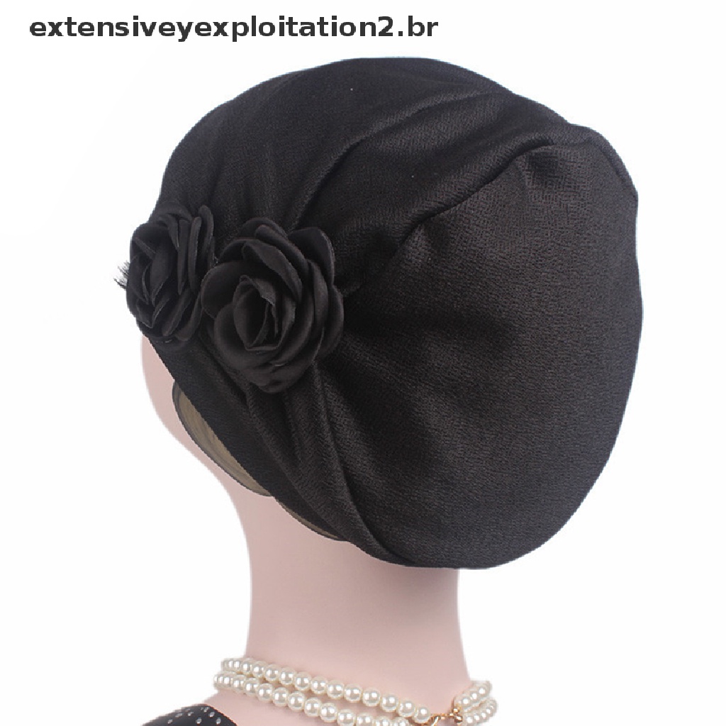 Detalhes do hb Lenço/Turbante/Hijab Feminino Com Tampa Para Quimioterapia/Perda De Cabelo