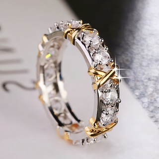 X Anel De Diamante De Zirconita/Molissan/Luxo Para Meninas Cute Artesanato anel masculino homens acessórios de moda coreanos anel feminino de casal vintage 925 anéis anel de prata para mulheres ring for women