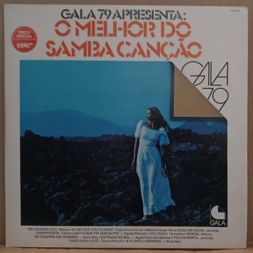 LP Disco De Vinil O Melhor Do Samba Canção - Gala 79 LP Excelente Capa Excelente Ler Descrição