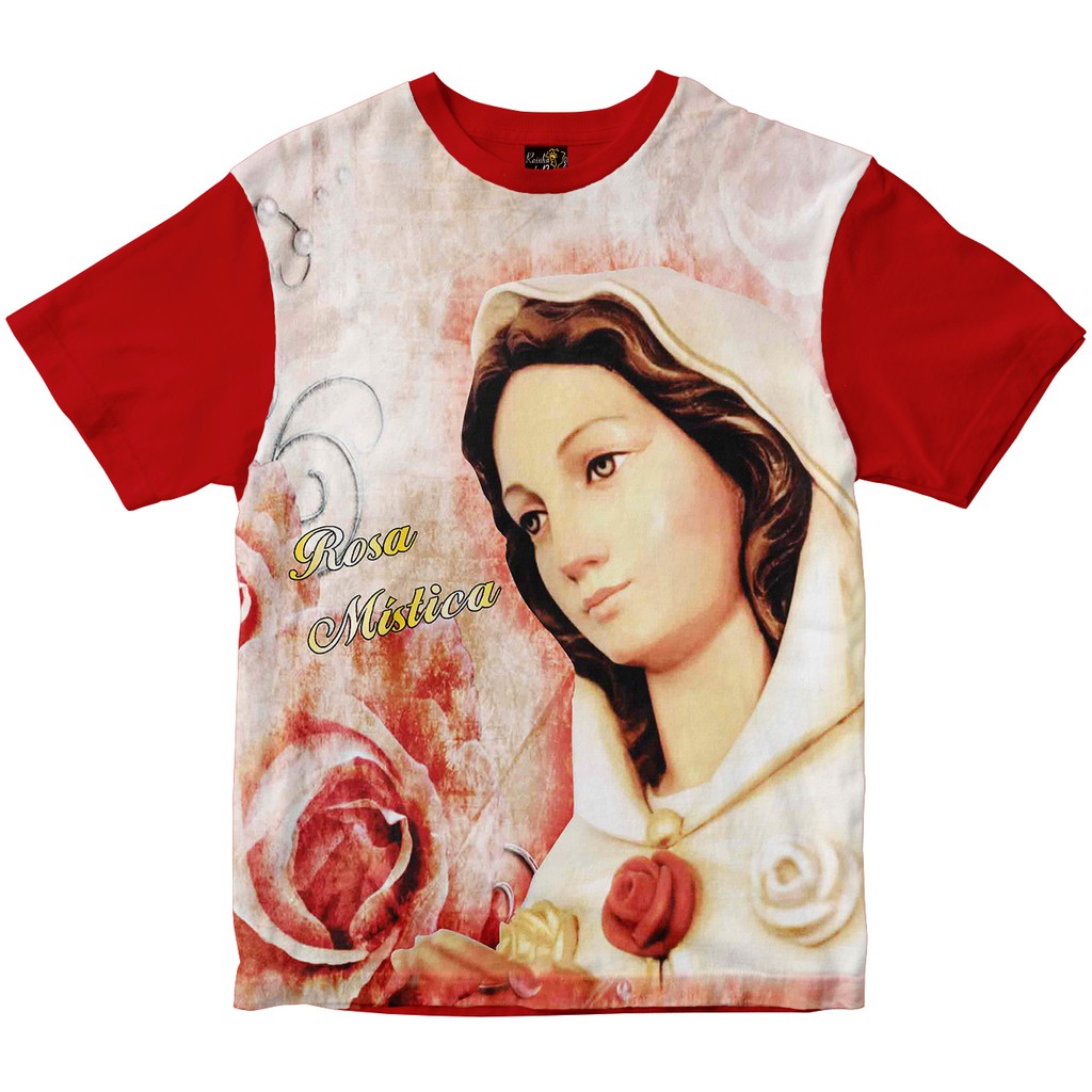 Camiseta Rosa Mística Rainha do Brasil Vermelha