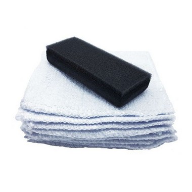 Kit Aplicador de Vitrificador Coating - Taco com 10 panos Microfibra - DETAILER