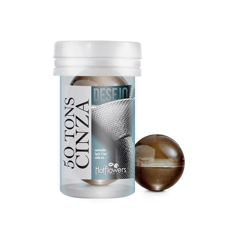 Bolinhas Explosivas com Efeito Refrescamento Prolongado - Hot Flowers 50 Tons Cinza Desejo - 2 Unidades em Oferta na Shopee