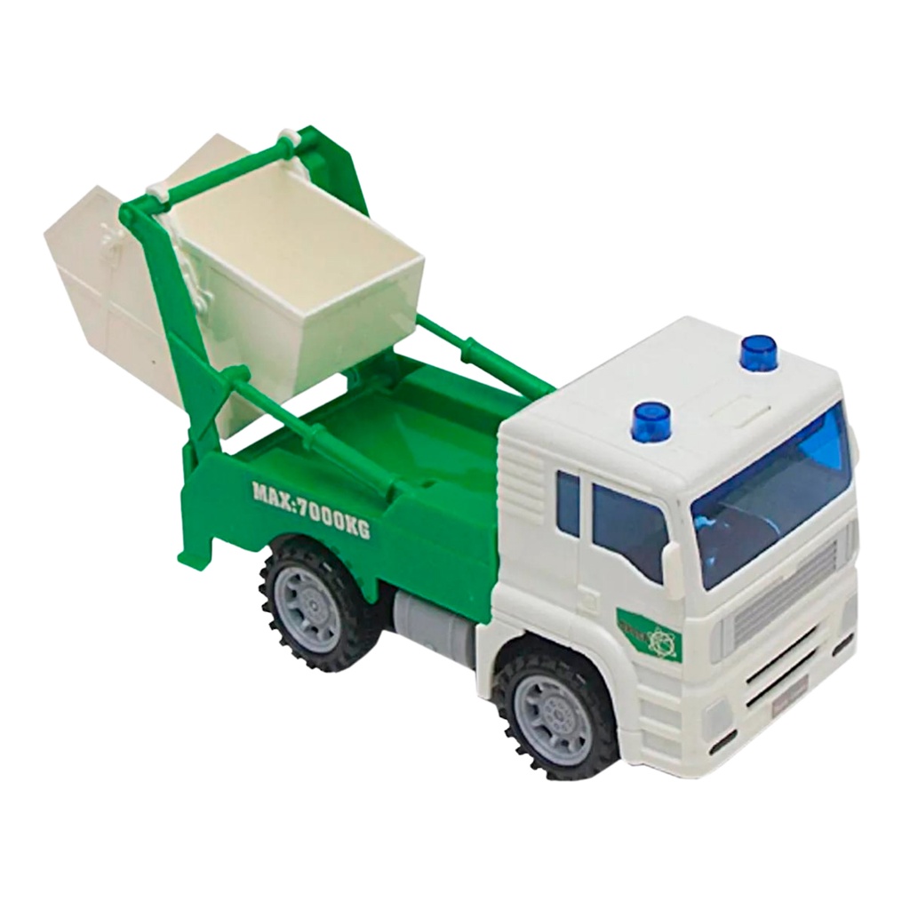 Brinquedo Infantil Caminhão Mega City Reciclagem Com Fricção E Caçamba + 3 Anos - Bbr Toys R3035