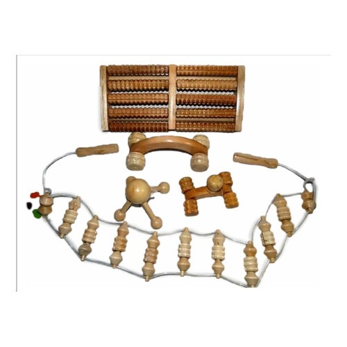 Kit Massageador 06 Itens Arame Cabeça Pés Pernas Costas Ombros Pescoço Relax