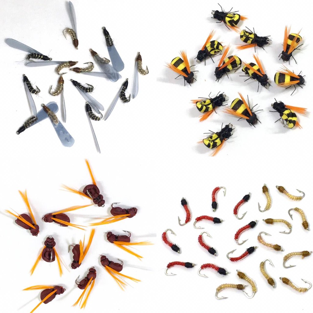 Kit Fly Fishing Lambari Tilápia Isca Artificial 20 Unidades