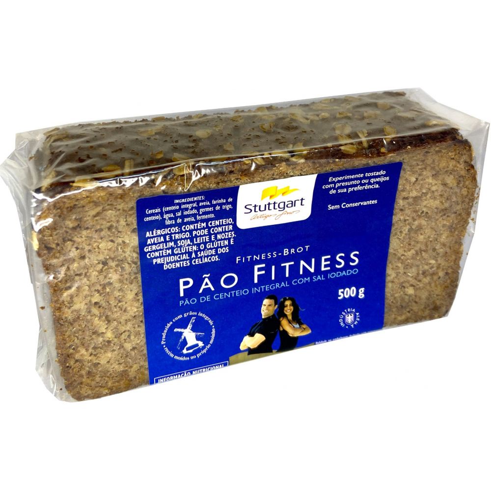 Meierbaer - Pão de Centeio e Trigo Integrais Fitness 500g