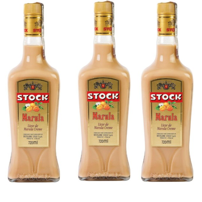 Kit Licor Stock Marula 720ml 3 unidades