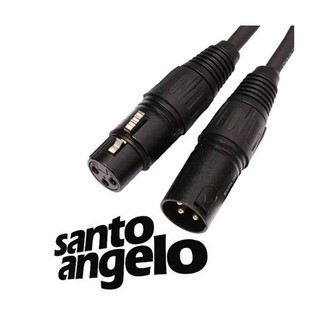 Cabo Microfone Xlr Santo Angelo Ninja 9.15m Balanceado Lw B Dmx balanceado instrumento musical