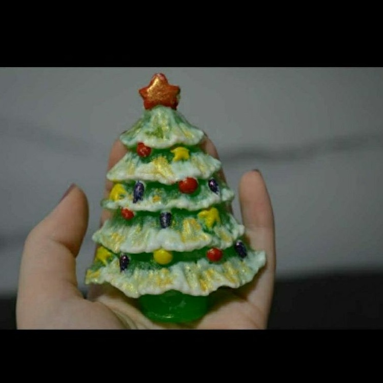 Sabonete Artesanal Árvore de Natal pintada a mão. | Shopee Brasil