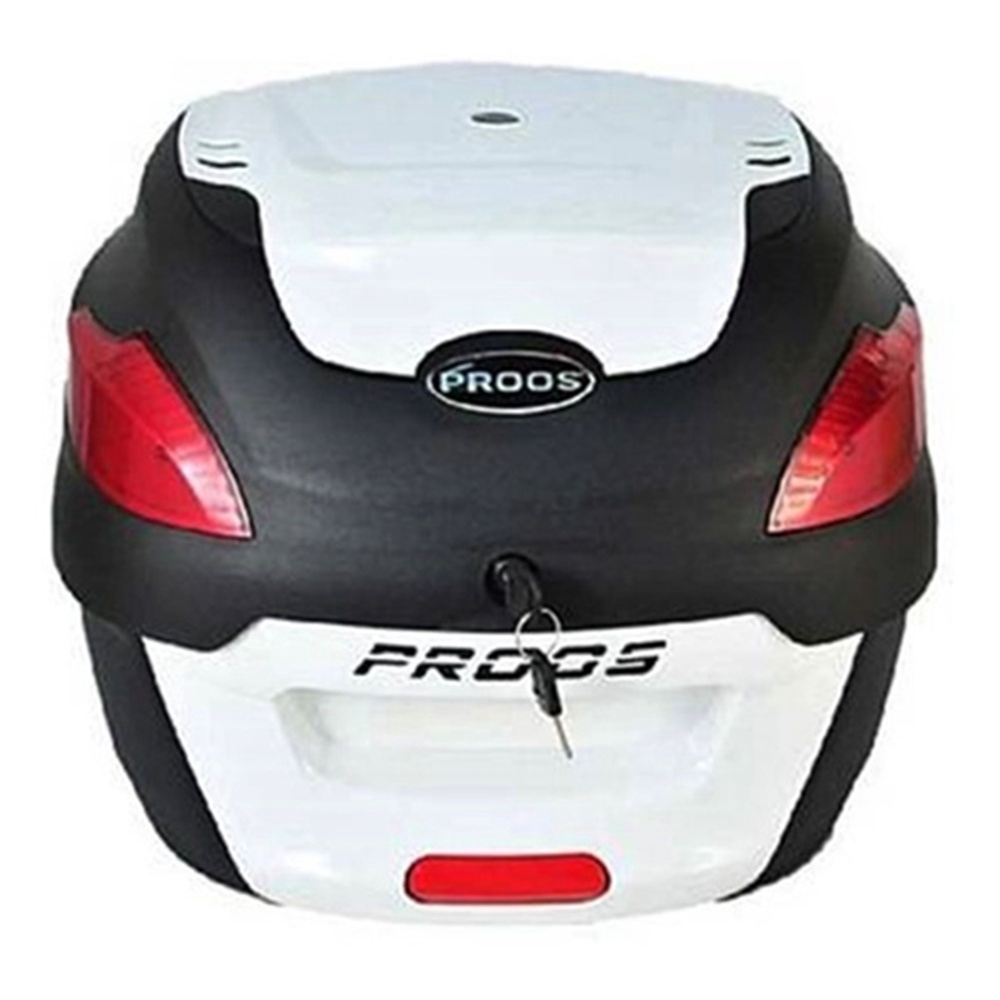 Bau Bauleto Moto De 41 Litros Proos Preto Branco