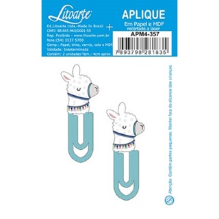 Aplique Decoupage Clips Lhama Apm4-357 em Papel e Mdf 4cm Litoarte em Oferta na Shopee