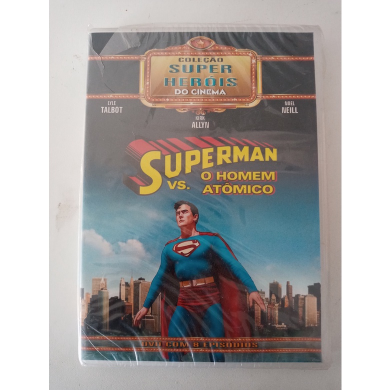 DVD Superman o Homem Atomico com Kirk Allyn 8 episodios - Lacrado de Fábrica