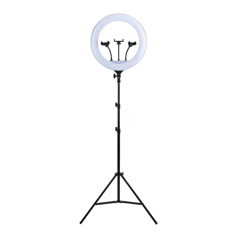 Ring Light 18 Polegadas com Suporte para 3 Celulares e Tripé de 2,10m — foto 2
