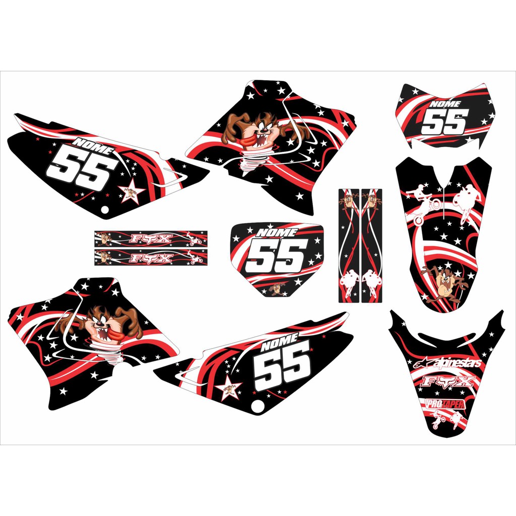 Adesivos Moto Cross Trilha Xtz 125 20mm Personalizada Lm112