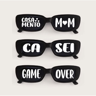 1 óculos+1 adesivo personalizados para festa de casamento formatura