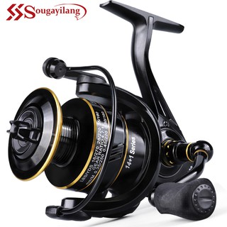 Molinete de Pesca Sougayilang 14+1 Ball Bearings 5.0:1 Gear Ratio 2000-5000 Series Max Drag 6-8KG