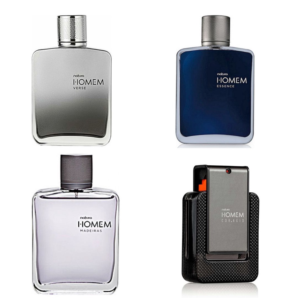 Deo Parfum Masculino Homem Verse | Homem Essence | Homem Madeiras | Homem Cor.agio - ESCOLHA O SEU