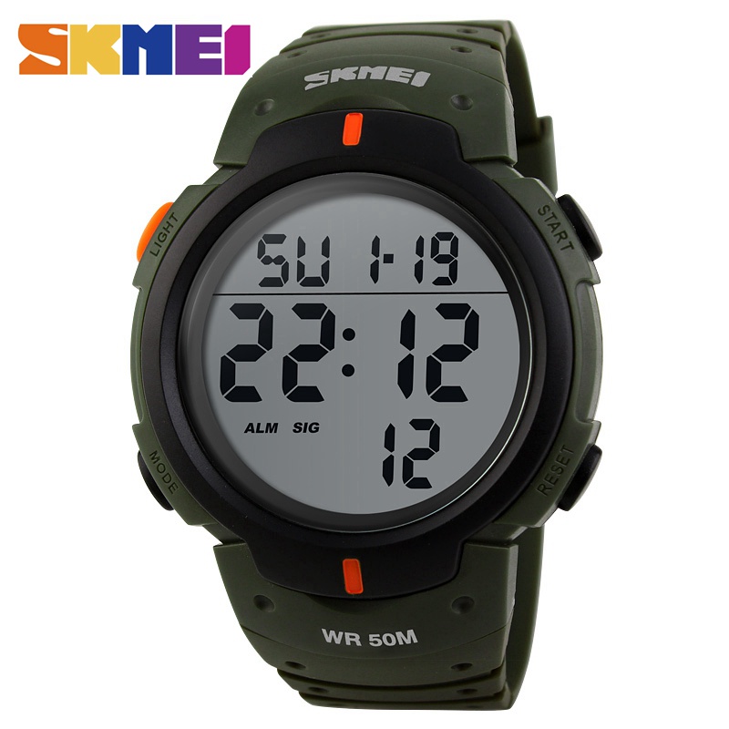 Skmei relógios de esportes masculinos cronos relógio de contagem regressiva à prova dwaterproof água led digital homem relógio eletrônico relogio masculino 1068