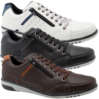 Kit 3 Pares De Sapatenis Masculino De Elastico Confortavel 750 A3 em Oferta na Shopee