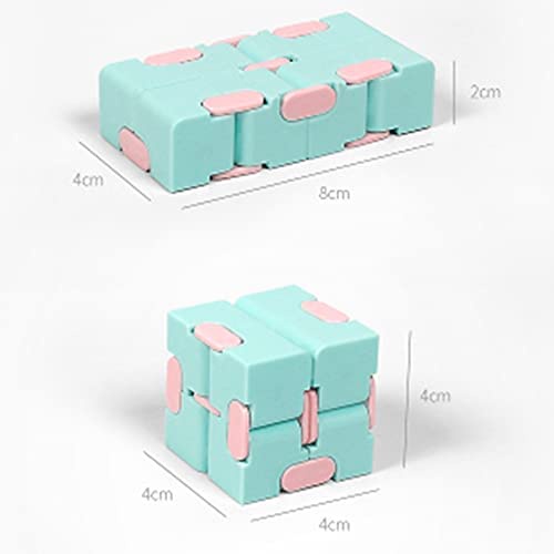 Cube Infinity Fidget Toy - Jouet Anti-stress En Plastique ABS, Lumineux Dans Le Noir, Pour Bureau, école Et Concentration