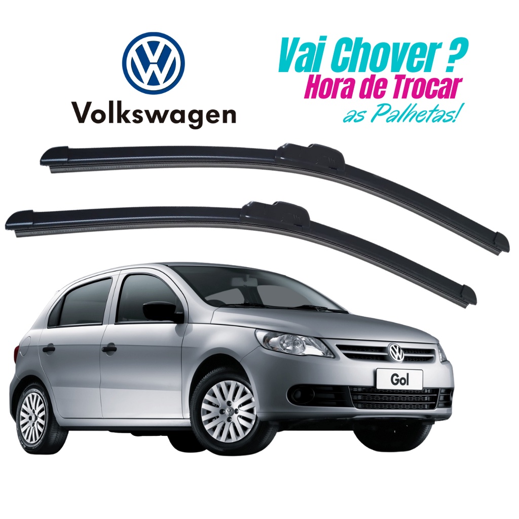 Par Palheta Limpador Parabrisa Dianteiro Voyage Gol Saveiro G5 ANO 2008 2009 2010 2011 2012 em Oferta na Shopee