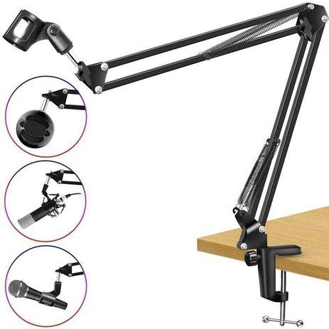 Suporte de Microfone podcast de mesa para Microfone pedestal