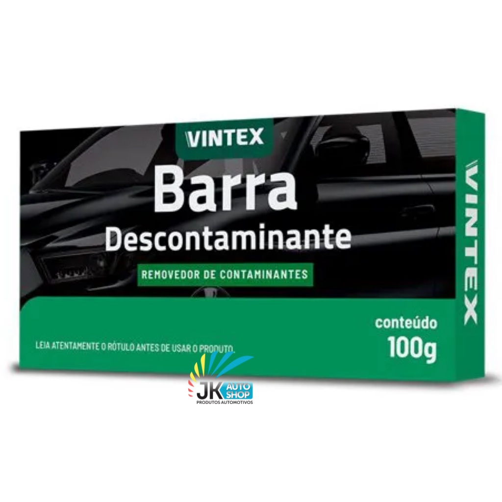 Clay Bar Barra Descontaminante de Pinturas vidros V-Bar 100g - Automotiva Vonixx Vintex