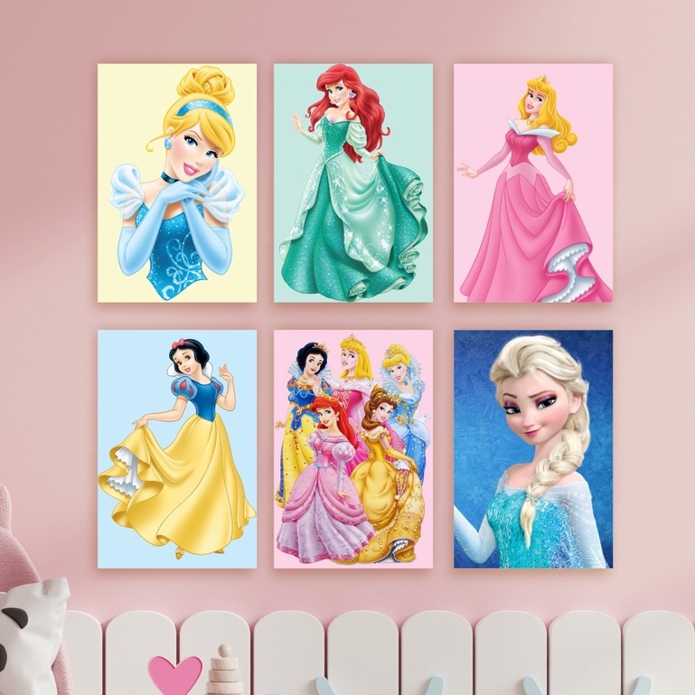 Quadro Decorativo Princesa Disney Bela Adormecida Cinderela Frase Personalizada Infantil Bela Adormecida Rapunzel Frozen Branca de Neve