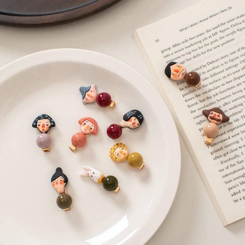 [Korea Cute Strange Smell Villain Hair Clip Comprar Muitos Não Ser Aflito] ins Cartoon Hairpin Mini Duckbill Clip Bangs Clip Hair Accessories