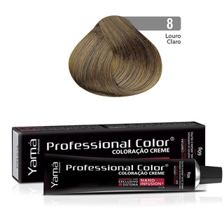 Coloração Yamá Creme Professional Color Nano Infusion 8.0 Louro Claro