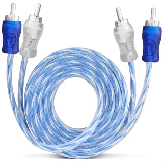 Cabo RCA 1 Metro Dupla Blindagem Injetado Azul 4mm Som Automotivo Conectores Duplos De Alta Pressão Caixa Bob Paredão em Oferta na Shopee