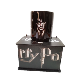 Caneca Harry Potter Porcelana com Caixa Mdf Personalizada/Decoração 04 em Oferta na Shopee