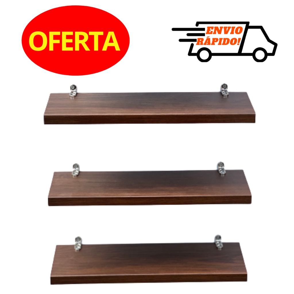 Kit PRATELEIRAS de Decoração em MDF + com Suporte Resistente Incluso - 6 Cores - para quarto, cozinha, escritório, sala