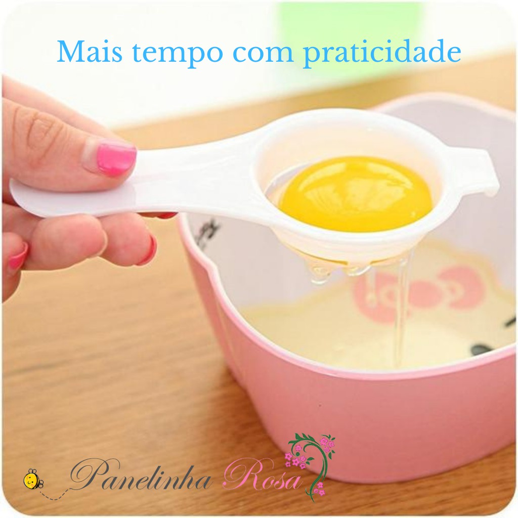 Separador de clara e gema - separador de ovos - praticidade sem sujeira em Oferta na Shopee