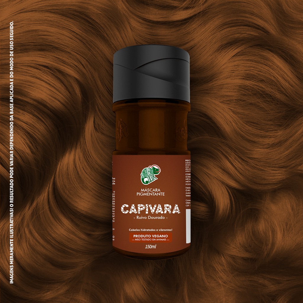 Máscara Pigmentante Tonalizante Capivara150ml Kamaleão Color Shopee