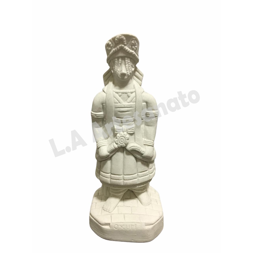 Imagem Oxum Do Candomblé Em Gesso Cru 13 Cm Para Artesanato