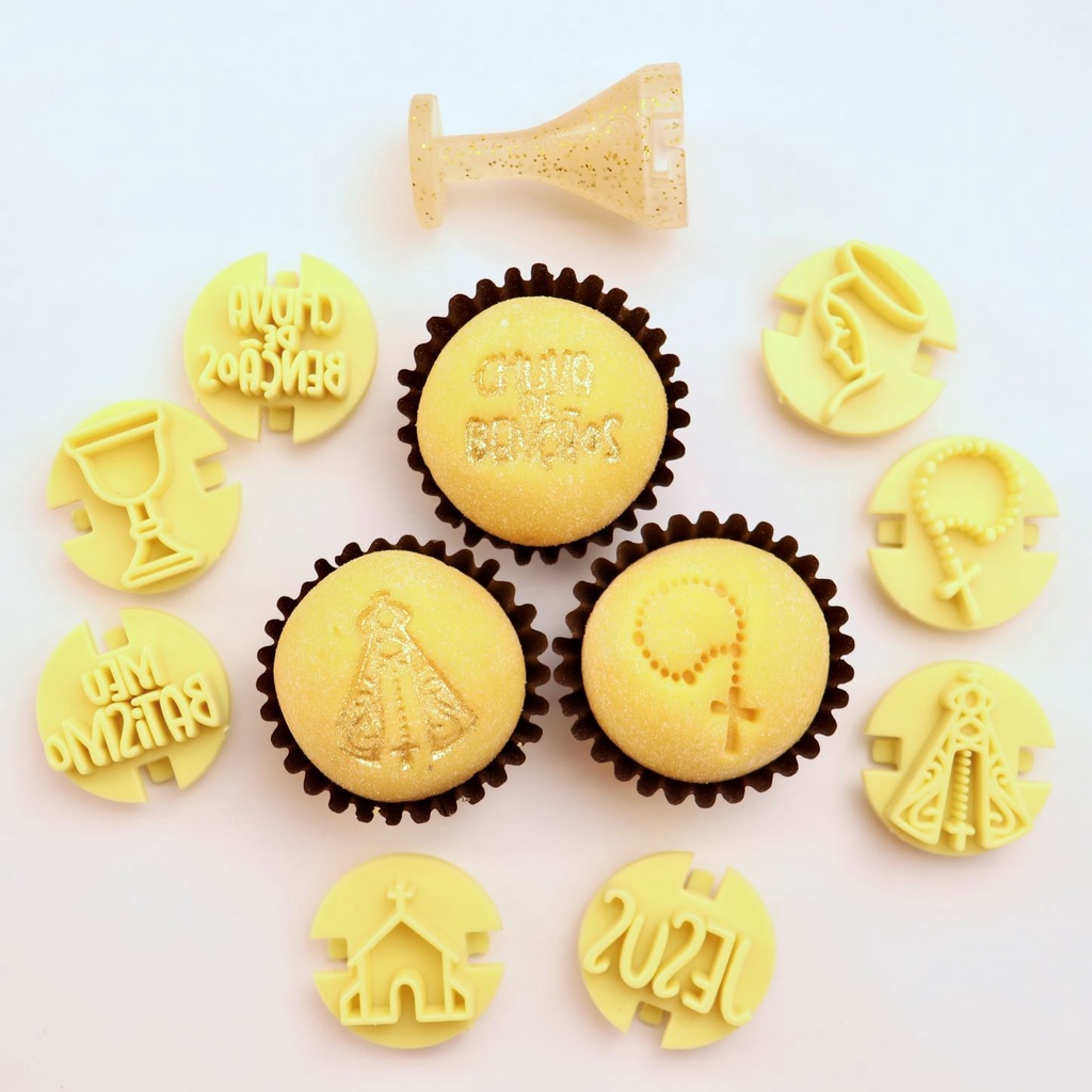 Carimbos para brigadeiros - Batizado - O ORIGINAL! em Oferta na Shopee